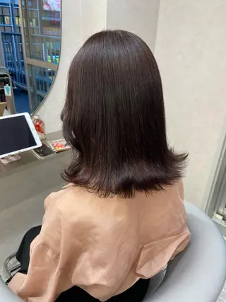 ミディアム カラー 新宿/韓国ヘア 中明度カラー/かやのヘアスタイル