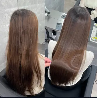 ロング 縮毛矯正支持率👑 No.1 SORAのヘアスタイル