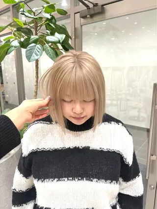 ミディアム バレイヤージュ/ヘア アレンジ/shionのヘアスタイル