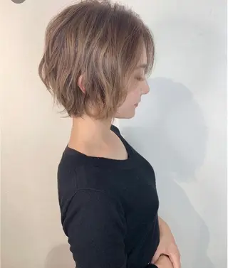 ショート カラー ヘアアレンジ 女性が憧れる ショート/角田愛和のヘアスタイル