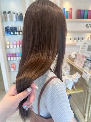 ロング カラー 韓国ヘア/レイヤー 顔周りカット/ユキナのヘアスタイル