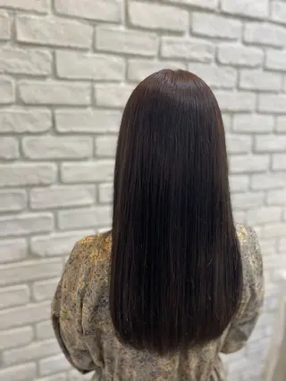 ミディアム YASU🍎CUT 赤系カラー/ヘアケアのヘアスタイル