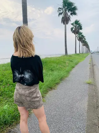 ミディアム カラー 縮毛/ショート/ ボブ/レイヤー/小原のヘアスタイル