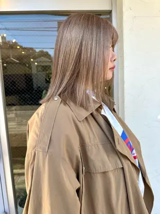 セミロング Sabby所属・Sabby氏川洸希 パーマのヘアスタイル