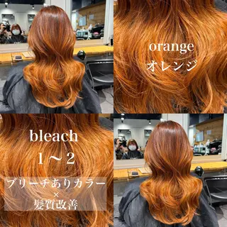 ロング カラー ️💕淡いハイトーン 💕︎︎ひかるのヘアスタイル
