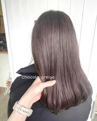 セミロング カラー 髪質改善✨️透明感カ ラー✧*。山下さいみのヘアスタイル