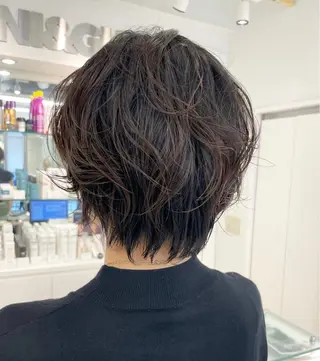 ショート パーマ 🍎ハイトーンカラー /MANA🍎のヘアスタイル