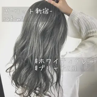 ロング 淡色ふんわりhair 新宿satomiのヘアスタイル