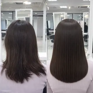 ミディアム パーマ 縮毛矯正指名No.1 艶カラー/SHIMAのヘアスタイル