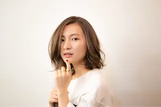 ミディアム カラー ツヤ美髪💐 髪質改善/高山愛来のヘアスタイル