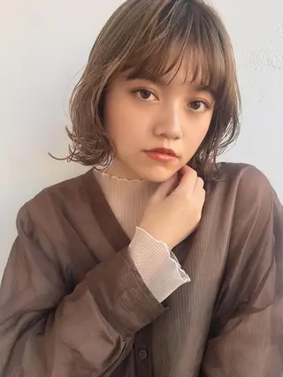 ミディアム 鎌倉 彩のヘアスタイル