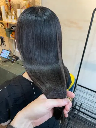 セミロング カラー SUN GLOW  サングロウ所属・水素トリートメント／ 髪質改善/ナカノメのヘアスタイル