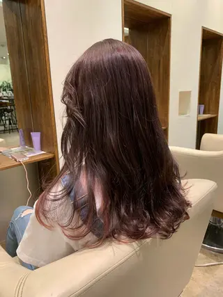 ロング カラー 【完全個室】大宮東口 暖色カラー/山崎唯奈のヘアスタイル