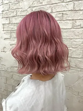 ミディアム カラー ヘアアレンジ 🪽髪質改善ストレー ト🤍美羽🤍のヘアスタイル