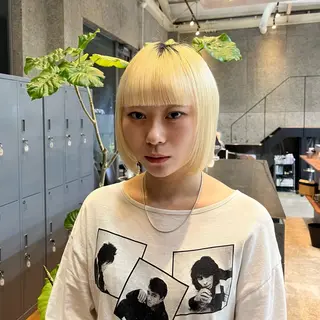 ショート カラー GO TODAY SHAiRE SALON 原宿本店所属・ボブ/レイヤー/ ハッシュカット/河内のヘアスタイル
