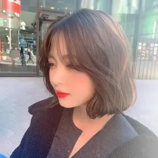 ショート カラー パーマ ヘアアレンジ メンズ ネイル マツエク・マツパ オリーブカラー 特化　　kaiのヘアスタイル