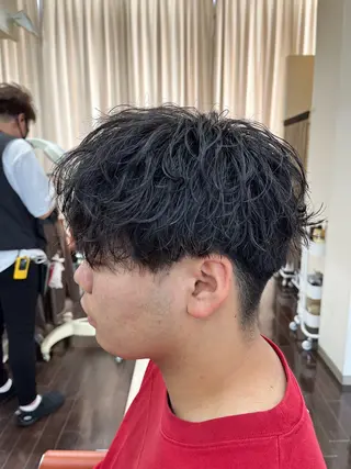ショート パーマ メンズ AROH men's cut&men's perm 船橋店所属・🧊メンズ特化🧊 高木航希のヘアスタイル