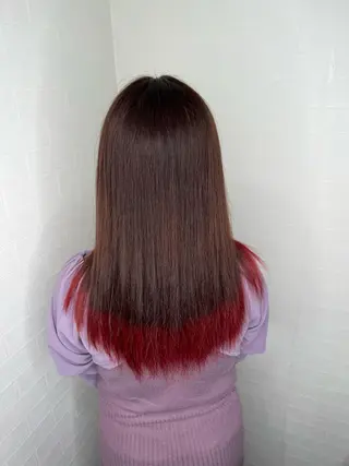 セミロング 🎀艶ブリーチカラー 🎀Fan.🎀秋山のヘアスタイル