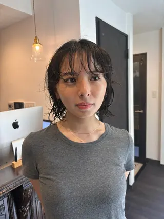 ショート モトハシ マサキのヘアスタイル