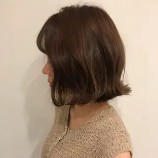ミディアム カラー パーマ めざわ ゆうきのヘアスタイル