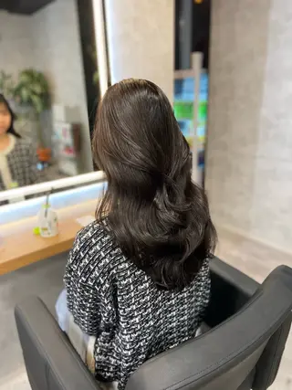 ロング カラー ヘアアレンジ レイヤー×透明感カラ ーHAYATOのヘアスタイル