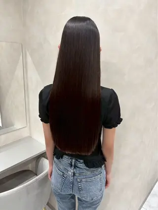 ロング king highlight&extensions梅田所属・髪質改善/似合わ せ/ダブルカラー盛田のヘアスタイル