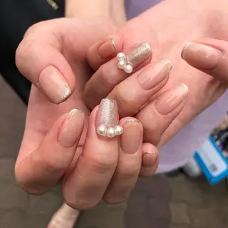 ロング カラー ヘアアレンジ キッズ ネイル マツエク・マツパ 福田 加奈のネイルデザイン