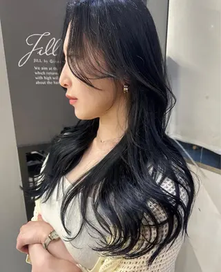 ロング カラー 天神/ハイトーン/艶 カラー/Miharuのヘアスタイル