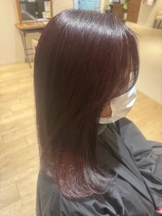 セミロング カラー やまぐち まりんのヘアスタイル