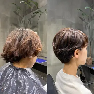 ショート カラー Agu hair lore沼館店所属・八戸パーマ/メンズパ ーマ/シンゴ。のヘアスタイル