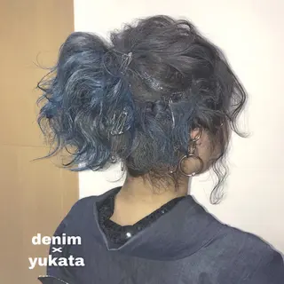 ショート ヘアアレンジ 【淡色color/ nail】maikoのネイルデザイン