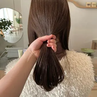 ロング カラー 石川 瑠琉のヘアスタイル