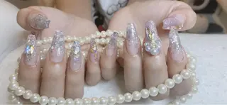 ロング ネイル 長さ出し専門 nynaのネイルデザイン