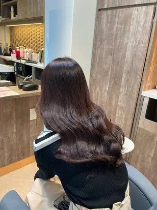 ロング カラー ピンクカラー🎀 米津 美佑のヘアスタイル