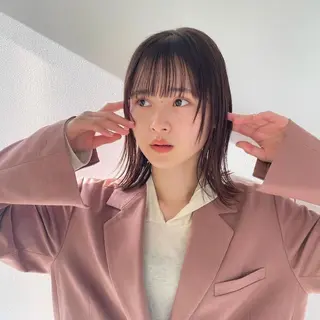 ミディアム カラー HAIR MAKE  miel所属・🫧透明感カラー🫧 SHINSEIのヘアスタイル