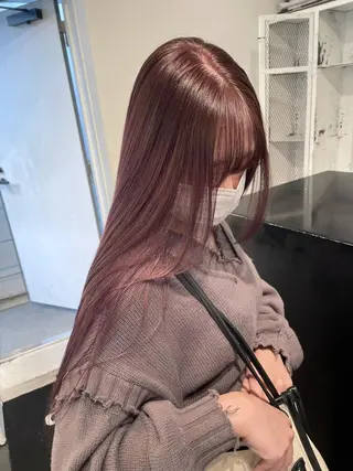 ロング カラー パーマ ヘアアレンジ メンズ キッズ ネイル マツエク・マツパ アイブロウ 艶ハイトーン/ヘア アレンジAYAKAのヘアスタイル