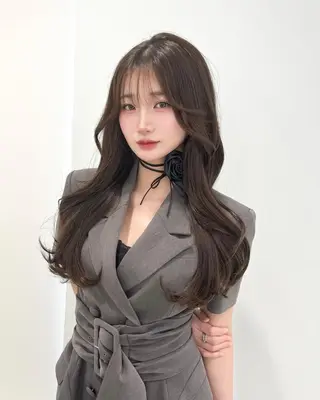 カラー 🎀春色韓国ヘア❤︎ THEATER🎀のヘアスタイル