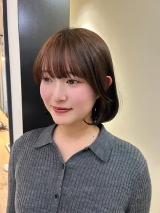 ショート hub hair レイヤー/透明感のヘアスタイル