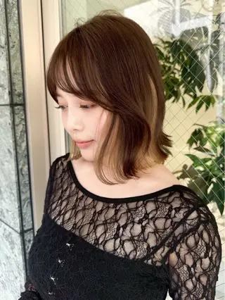 ミディアム カラー JILBLAN福岡 Senriのヘアスタイル