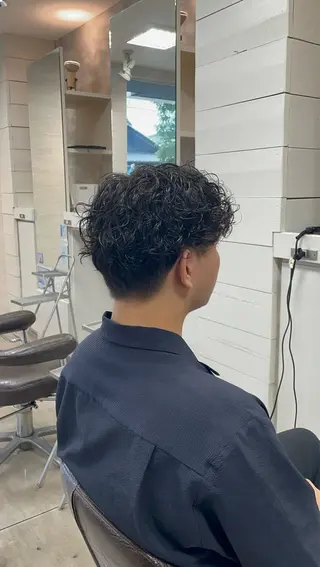 ショート パーマ メンズ 【brace小阪店】 店長   村上直也のヘアスタイル