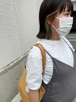 ミディアム さの あやねのヘアスタイル