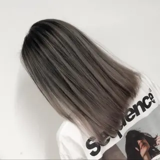 ミディアム カラー アンドウ ユウ/ レイヤーカット/韓国のヘアスタイル