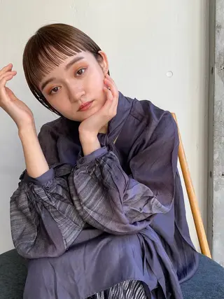 ショート カラー hemm,hemm.所属・ショート・ボブ MIKUのヘアスタイル