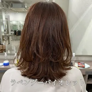 ミディアム VLOW nex the salon所属・韓国風/髪質改善/ ナガヤアキラのヘアスタイル
