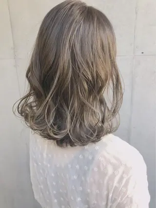 ミディアム カラー ヘアアレンジ SALOWIN 二子玉川店所属・kei_____ SALOWINのヘアスタイル