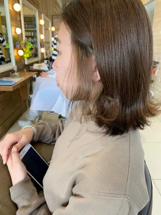 カラー 黒田瀬奈/ボブ まろやかベージュのその他イメージ