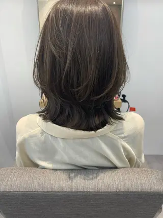 ミディアム カラー Aloa透明感ヘア ♡kanami♡のヘアスタイル