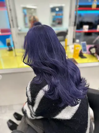 ロング カラー ヘアアレンジ 艶カラー/ハイトーン /レイヤーカットのヘアスタイル