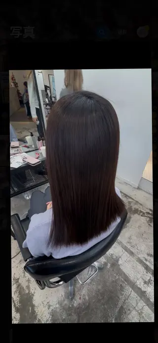 ミディアム カラー ダメージレス艶カラー MISAKI🦋のヘアスタイル