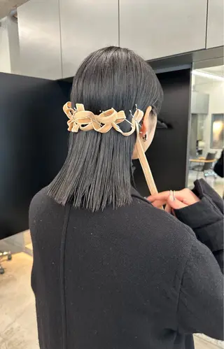 ヘアアレンジ ボブ/似合わせカット /ニュアンスカラーのヘアスタイル